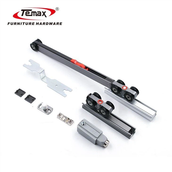 Temax Soft Closing Push Open Pocket Door Sliding Door Roller Wheel Buffer System Dengan Zinc Alloy Body M70A
